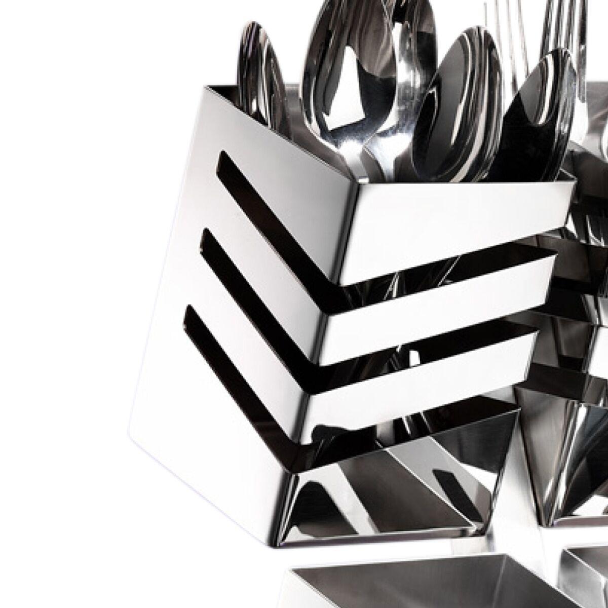 Cutlery tray - with 4 shelves Chrome