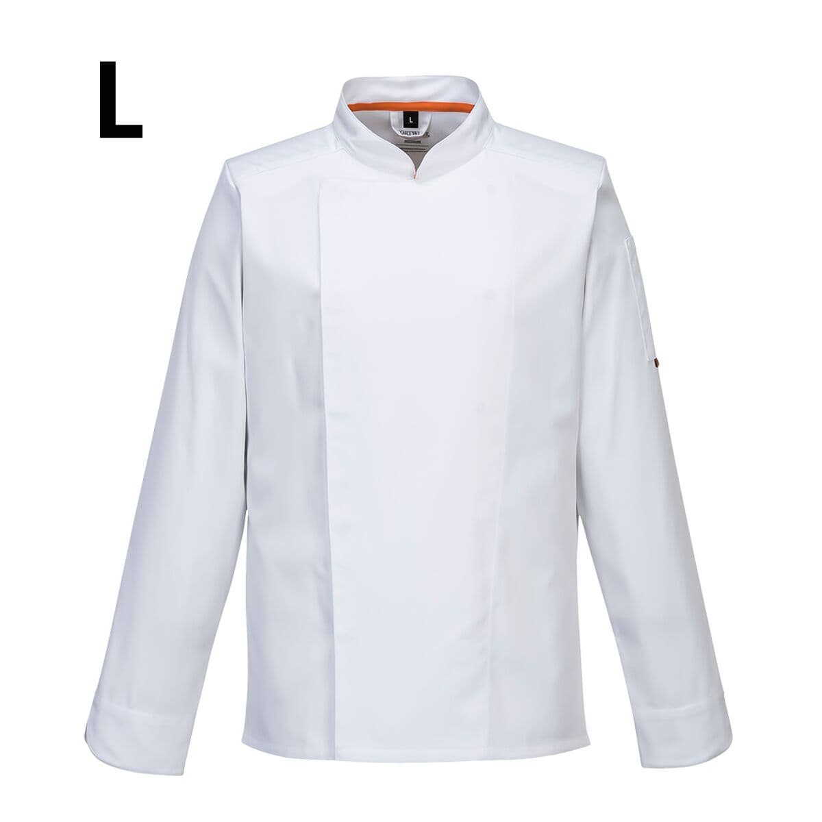 Long Sleeve MeshAir Pro Chef's Jacket - White - Size: L	