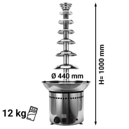 Fontána na čokoládu  - 7 pater - výška: 100 cm 