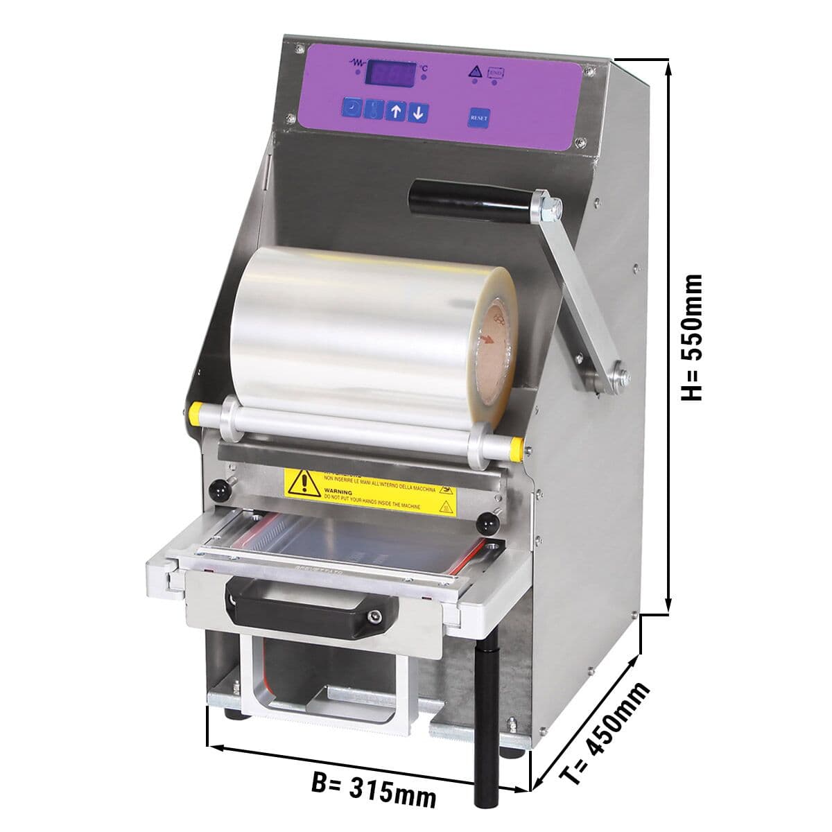 Sealer for trays - manual - 0.7 kW	