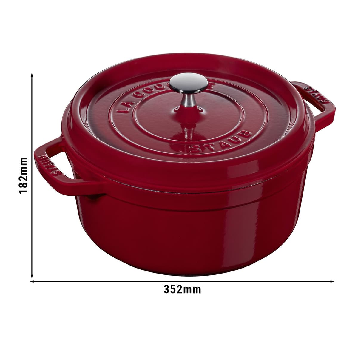 STAUB | LA COCOTTE - kokotka - Ø 280 mm - litina - bordeaux