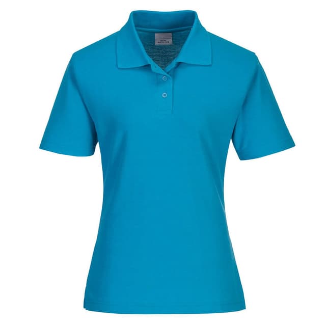 Damen Poloshirt - Wasserblau - Größe: XS