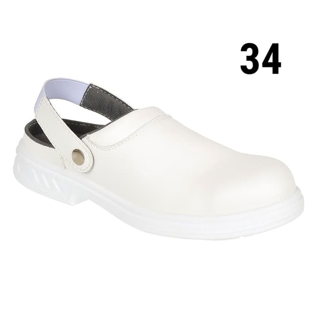 Safety clog Steelite SB - White - Size: 34