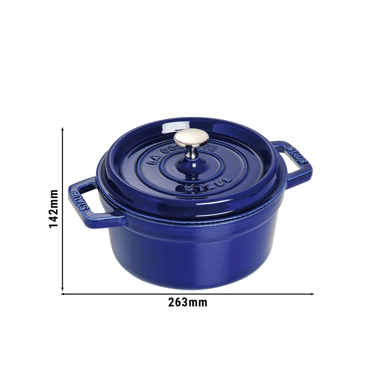 STAUB | LA COCOTTE - kokotka - Ø 200 mm - litina - tmavě modrá