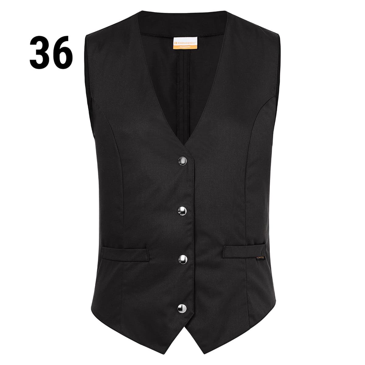 Karlowsky - Ladies vest Lena - Black - Size: 36