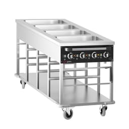 Termo vozík Bain Marie - 4 x GN 1/1 - samostatně nastavitelná teplota vaničky