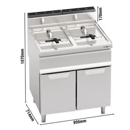 Plynová fritéza 15+15L (25,4 kW)