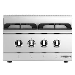 Gas cooker - 4 burners - 12 kW - incl. base cabinet