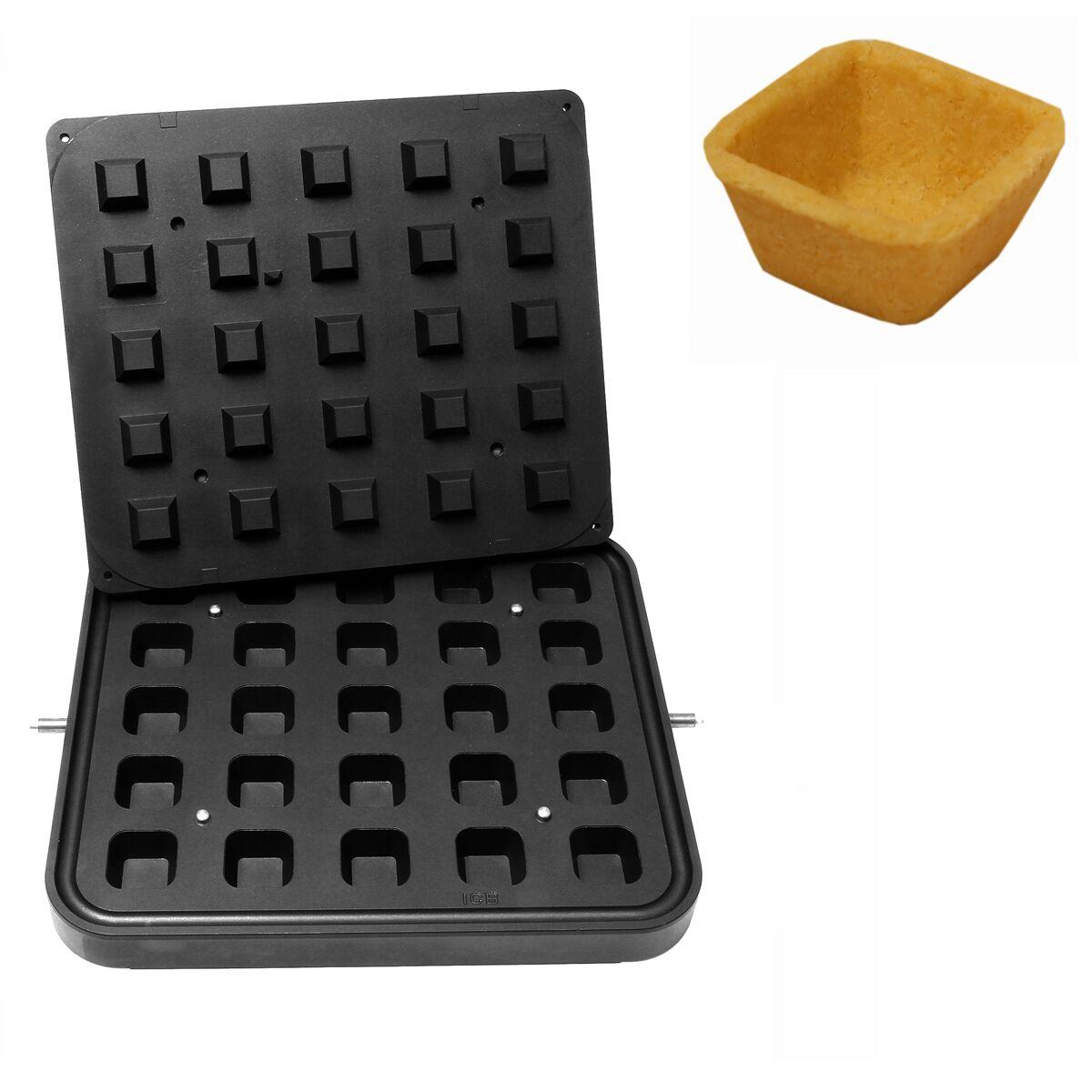 Plate for cupcakes machine - shape: Square - 43 x 43 mm 