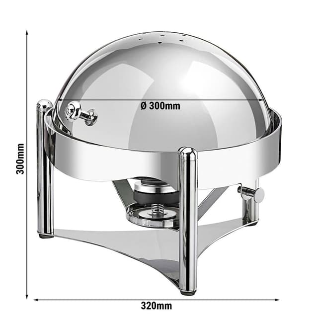 Chafing Dish - Round - with rolling lid	