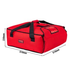 (4 kusy) CAMBRO | GOBAG® - Pizza taška - červená