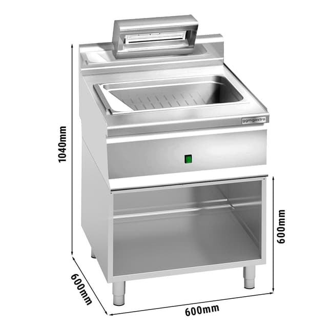 Pommeswärmer - 1 kW - 1x GN 1/1 - mit Untergestell