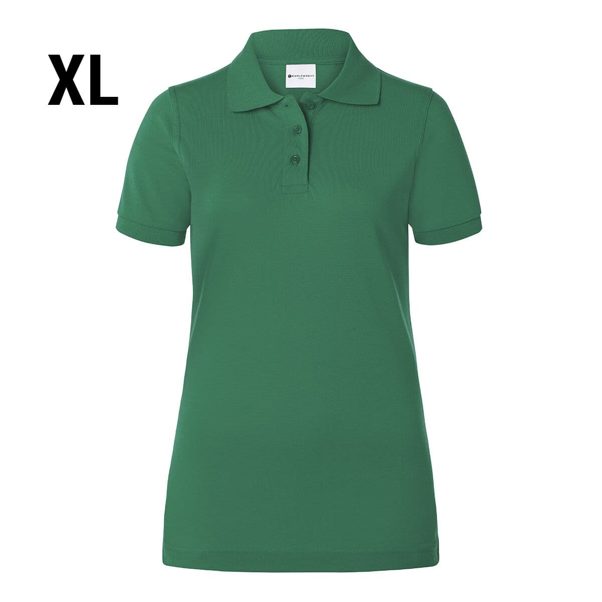 (6 pieces) Karlowsky - Ladies Workwear Poloshirt Basic - Forest Green - Size: XL