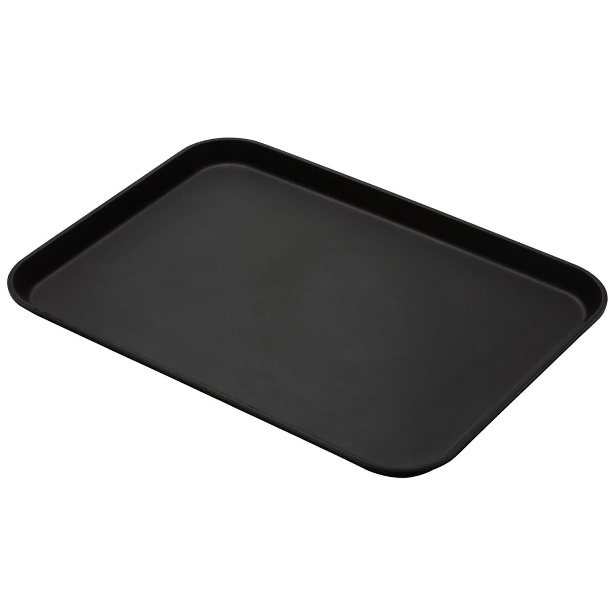 (6 Kusů) CAMBRO | CAMTREAD® - Sklolaminátový podnos - obdélníkový - 650x450mm - vysoký profil - černý