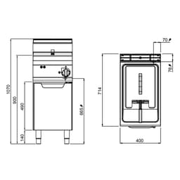 Elektrická fritéza 18L (13,5 kW)