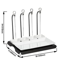 Skewer hanger - incl. 4 skewers