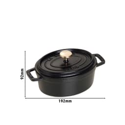 STAUB | LA COCOTTE - kokotka - oválná - 150 mm - litina - černá