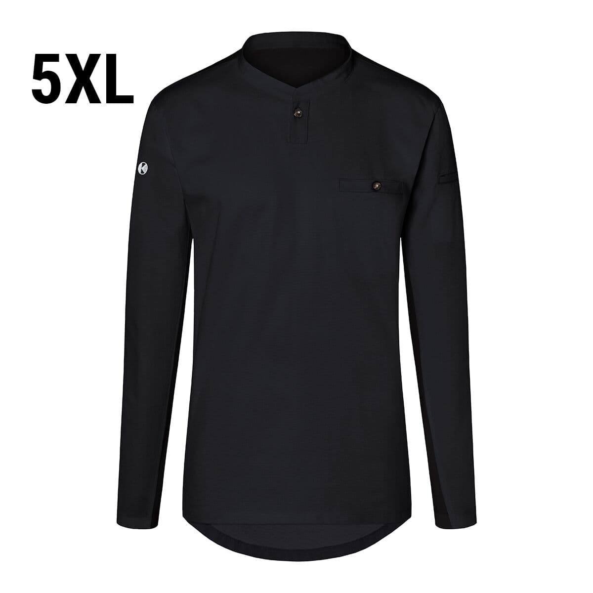 (6 pieces) Karlowsky - Long Sleeve Men's Work Shirt Performance - Black - Size: 5XL	