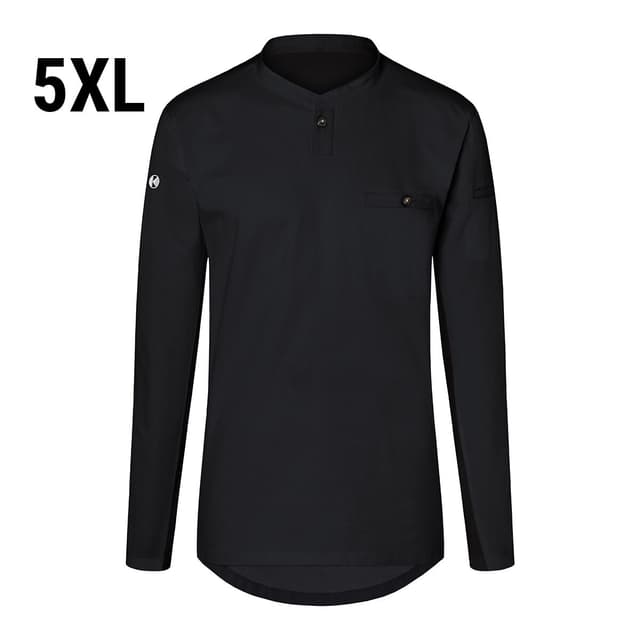 (6 Stück) KARLOWSKY | Langarm Herren Arbeitsshirt Performance - Schwarz - Größe: 5XL