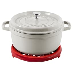 STAUB | SERVING - Podložka pod hrnce Lilie - 230 mm - litina - třešňově červená