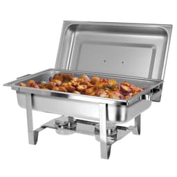 (2 pieces) Chafing dish with lid & stainless steel legs