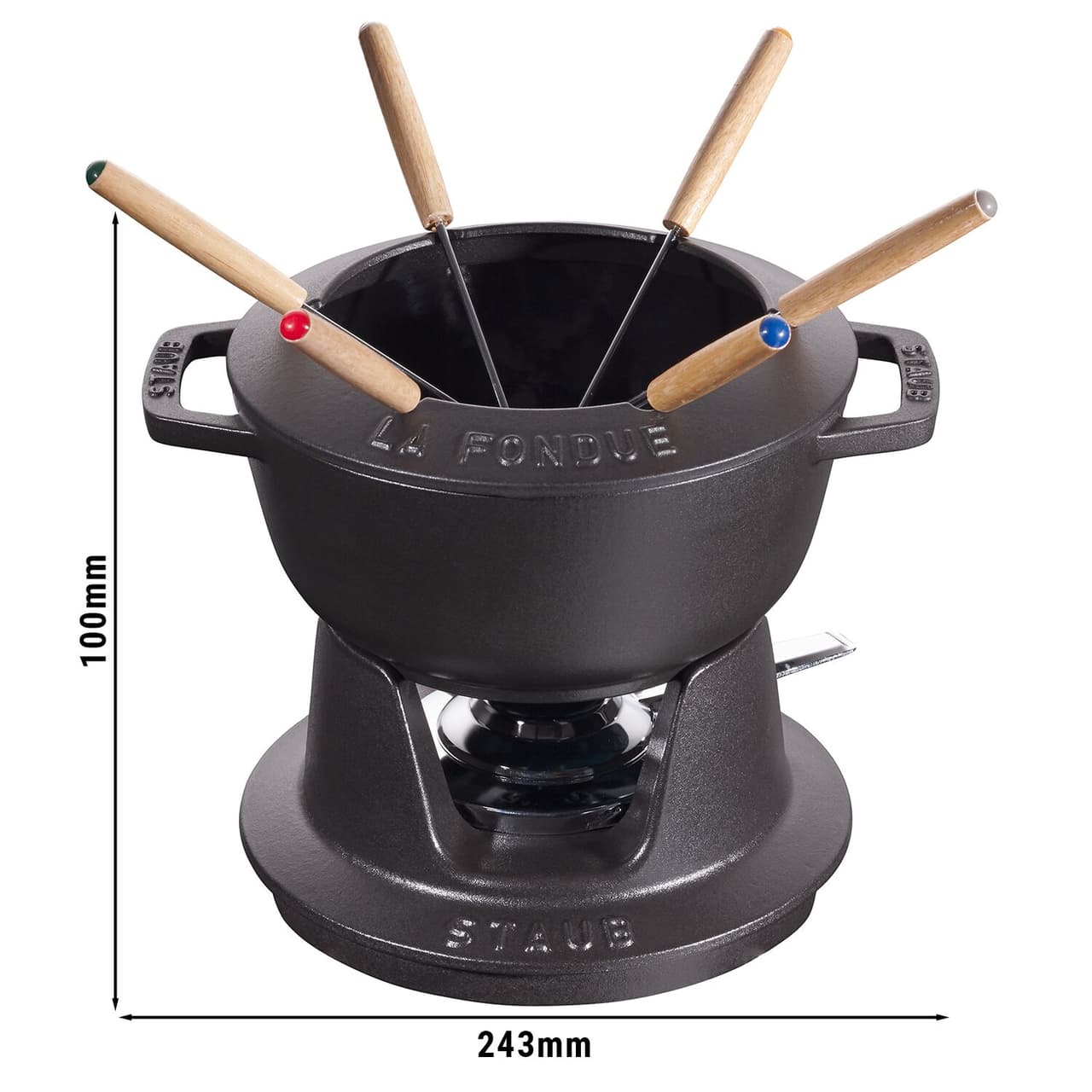 STAUB | SPECIALITY - Sada na fondue - Ø 180 mm - litina - černá