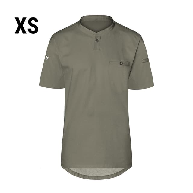 (6 Stück) KARLOWSKY | Kurzarm Herren Arbeitsshirt Performance - Salbei - Größe: XS