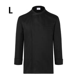 Karlowsky Long Sleeve Throw Over Cooking Shirt - Black - Size: L