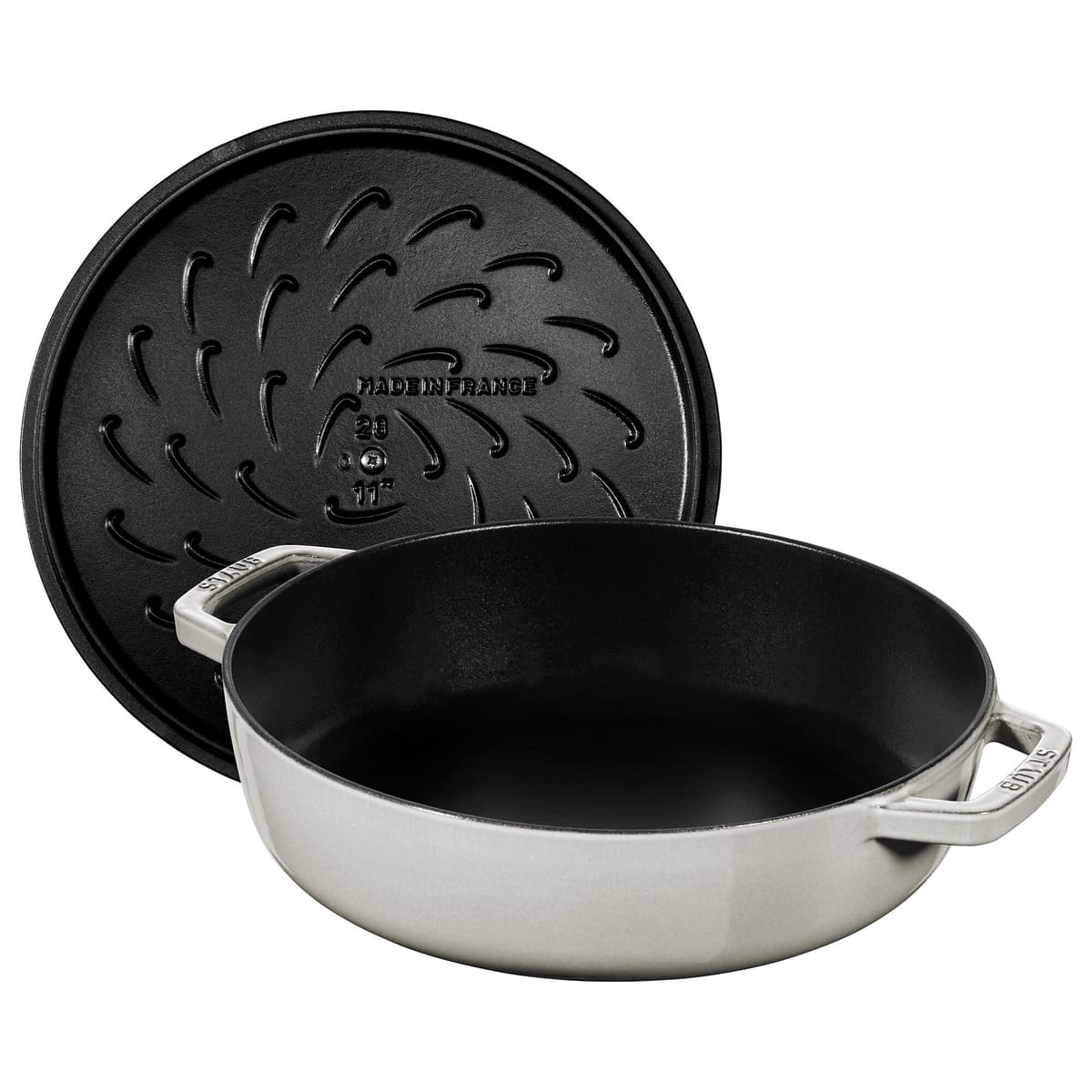 STAUB | BRAISERS - Hrnec na  pečení Chistera - Ø 280 mm - litina - bílý lanýž