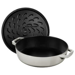 STAUB | BRAISERS - Hrnec na  pečení - Ø 240 mm - litina - bílý lanýž