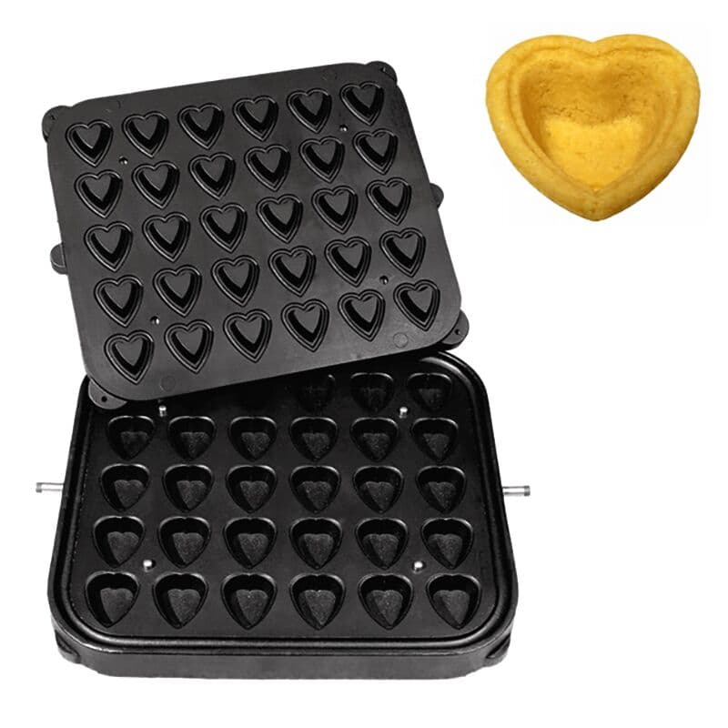 Plates for Tartlet machine TMPIC - Tarlet shape: Heart - 51x46mm