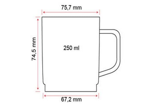 (50 Kusů) Polykarbonátový šálek na čaj/kávu, čirý - 200 ml