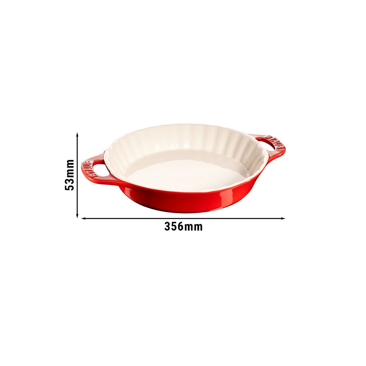 STAUB | CERAMIQUE - Dortová forma - Ø 280mm - keramika - třešňově červená