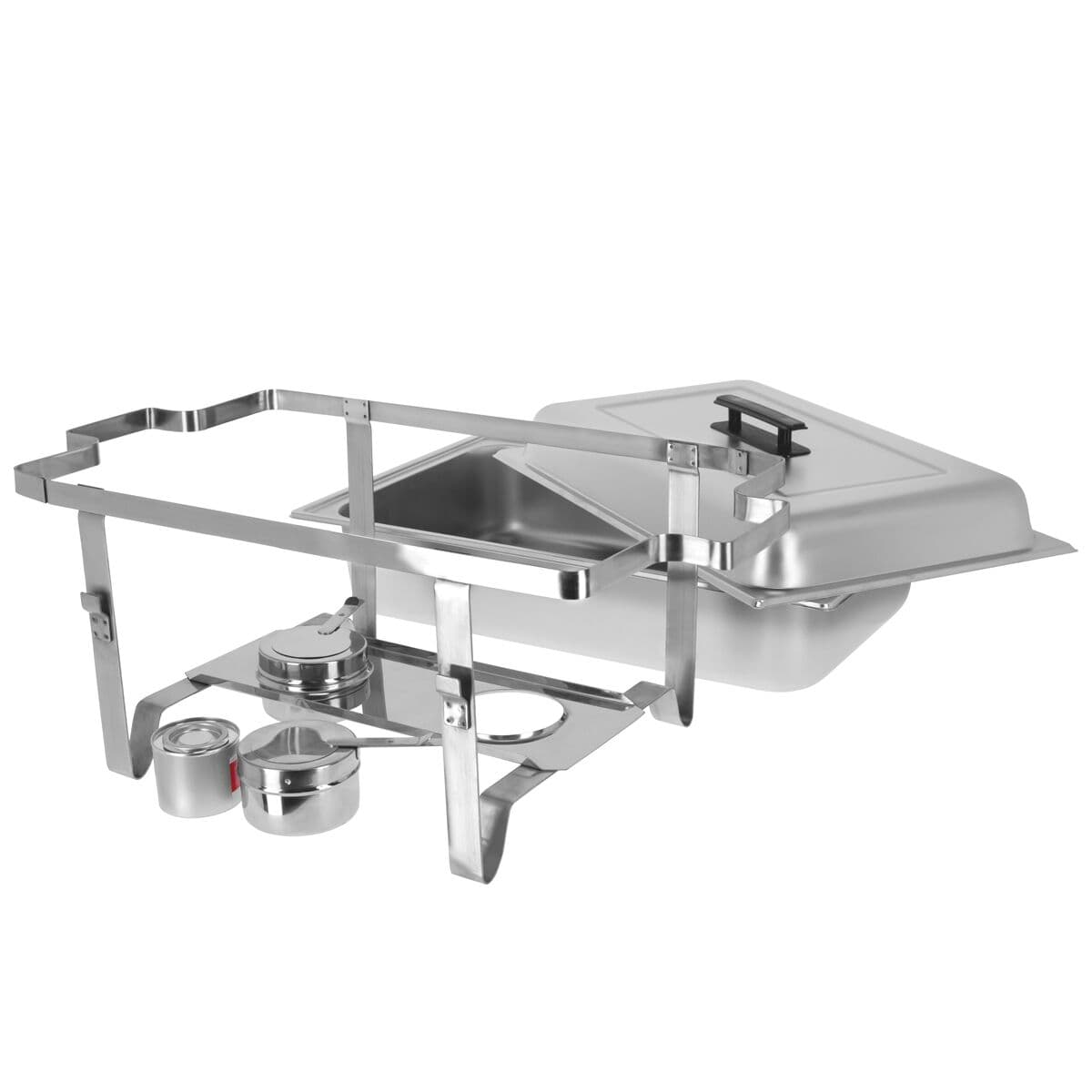 (2 pieces) Chafing dish with lid & stainless steel legs