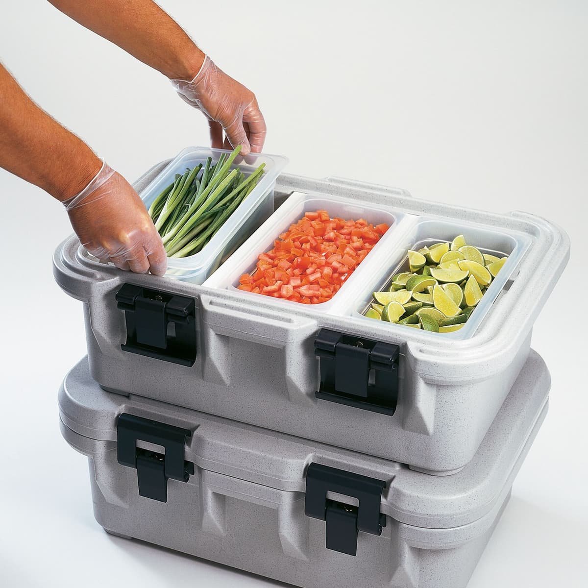 (6 kusů) CAMBRO | CAMWEAR® -polypropylenová nádoba GN 1/3 - mléčná - hloubka 150 mm