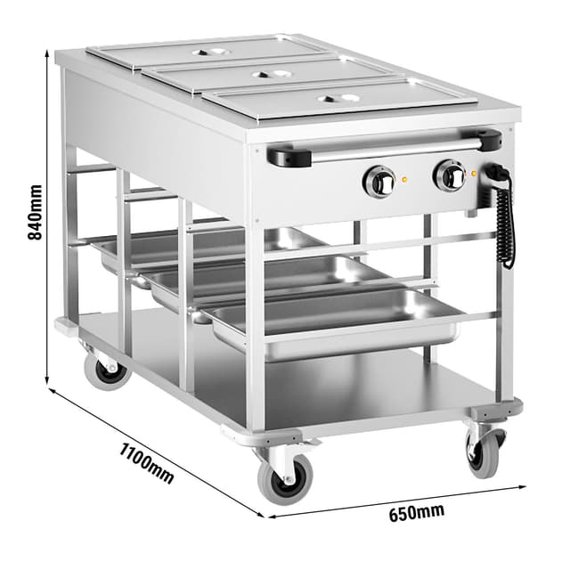 Bain-Marie Thermowagen - 3 x GN 1/1 