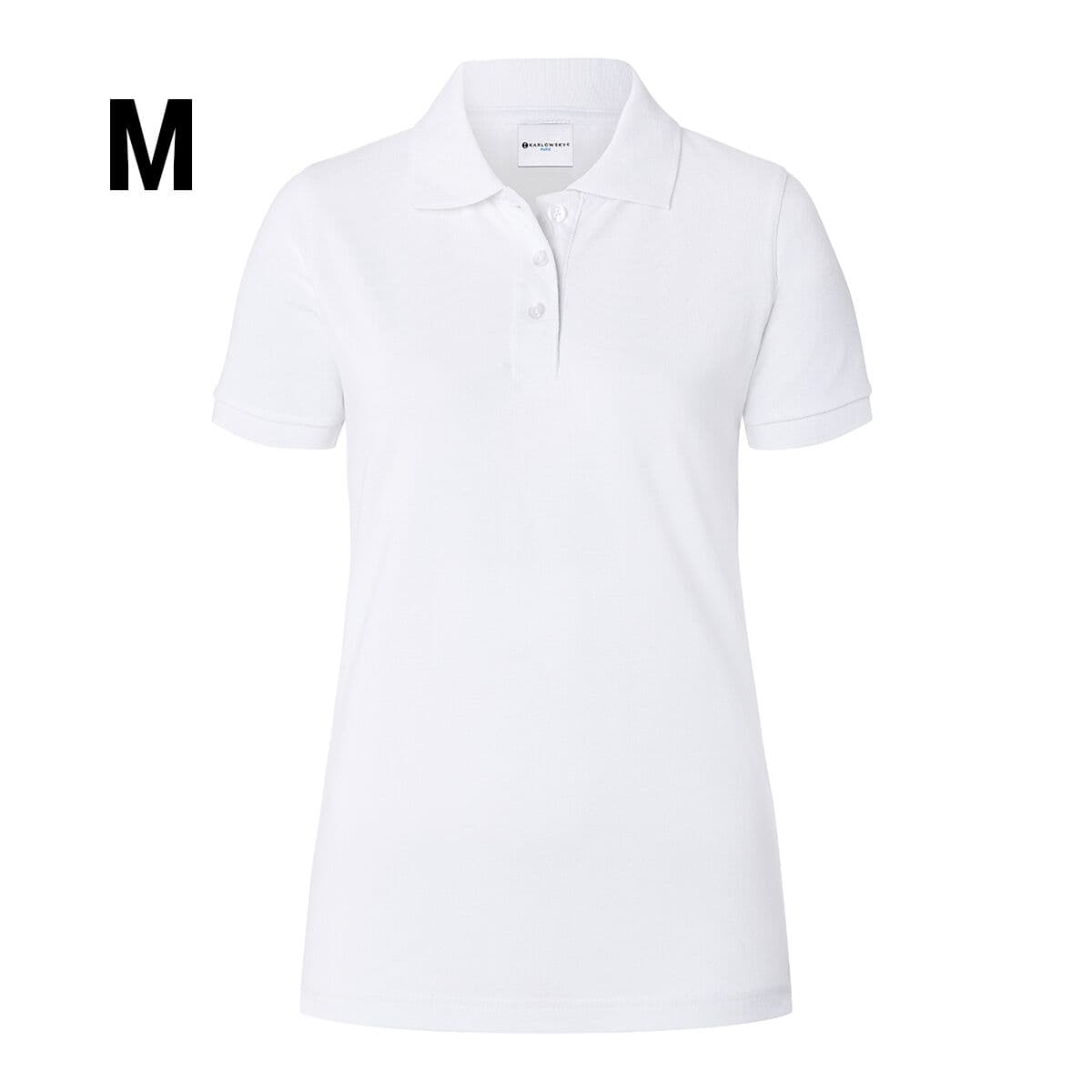 (6 pieces) Karlowsky - Ladies Workwear Poloshirt Basic - White - Size: M