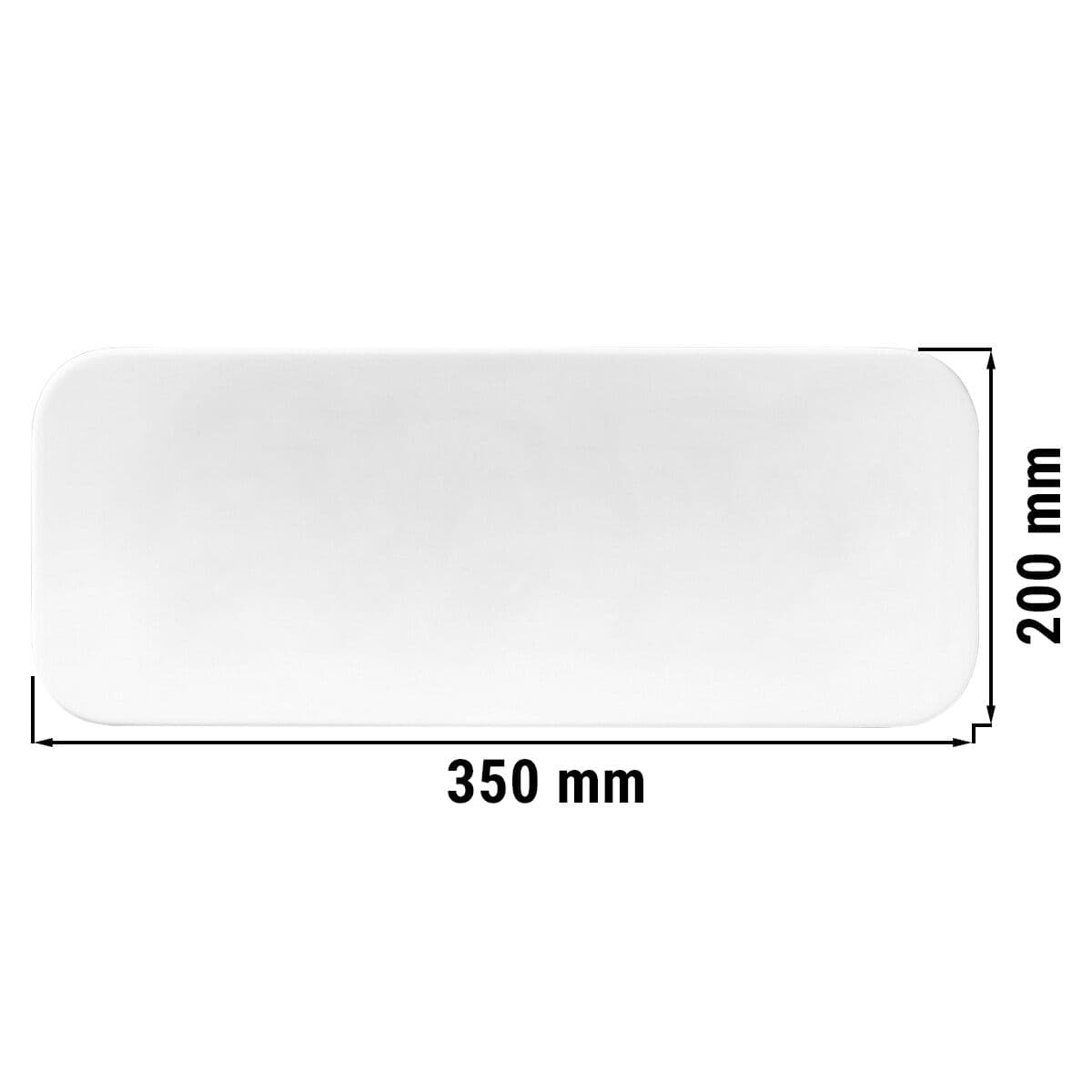 (2 pieces) Seltmann Weiden - Coup plate flat rectangular - 350 x 200 mm	