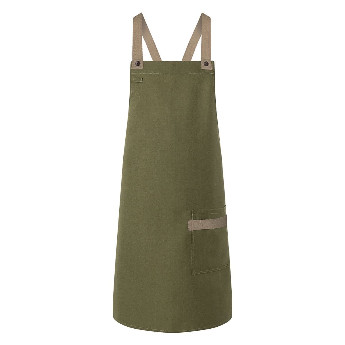 (6 pieces) Karlowsky - Bib Apron Urban Look - Moss Green