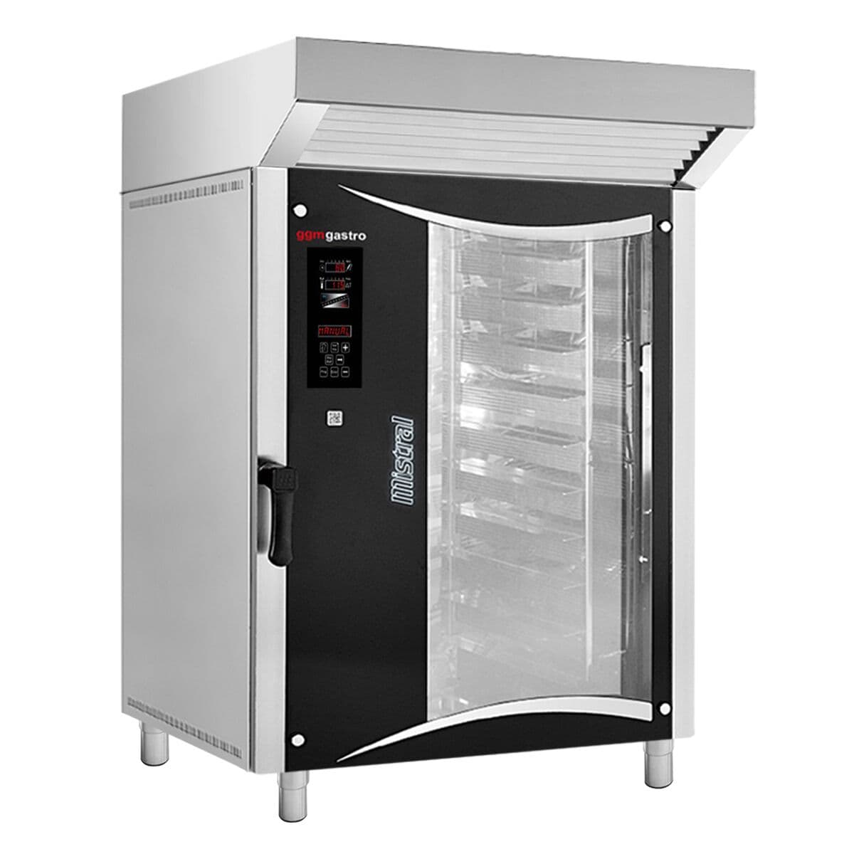 Commercial Bakery Electric Convection Oven - Digital - 10x EN 80x40 - incl. Hood, Motor, Condenser