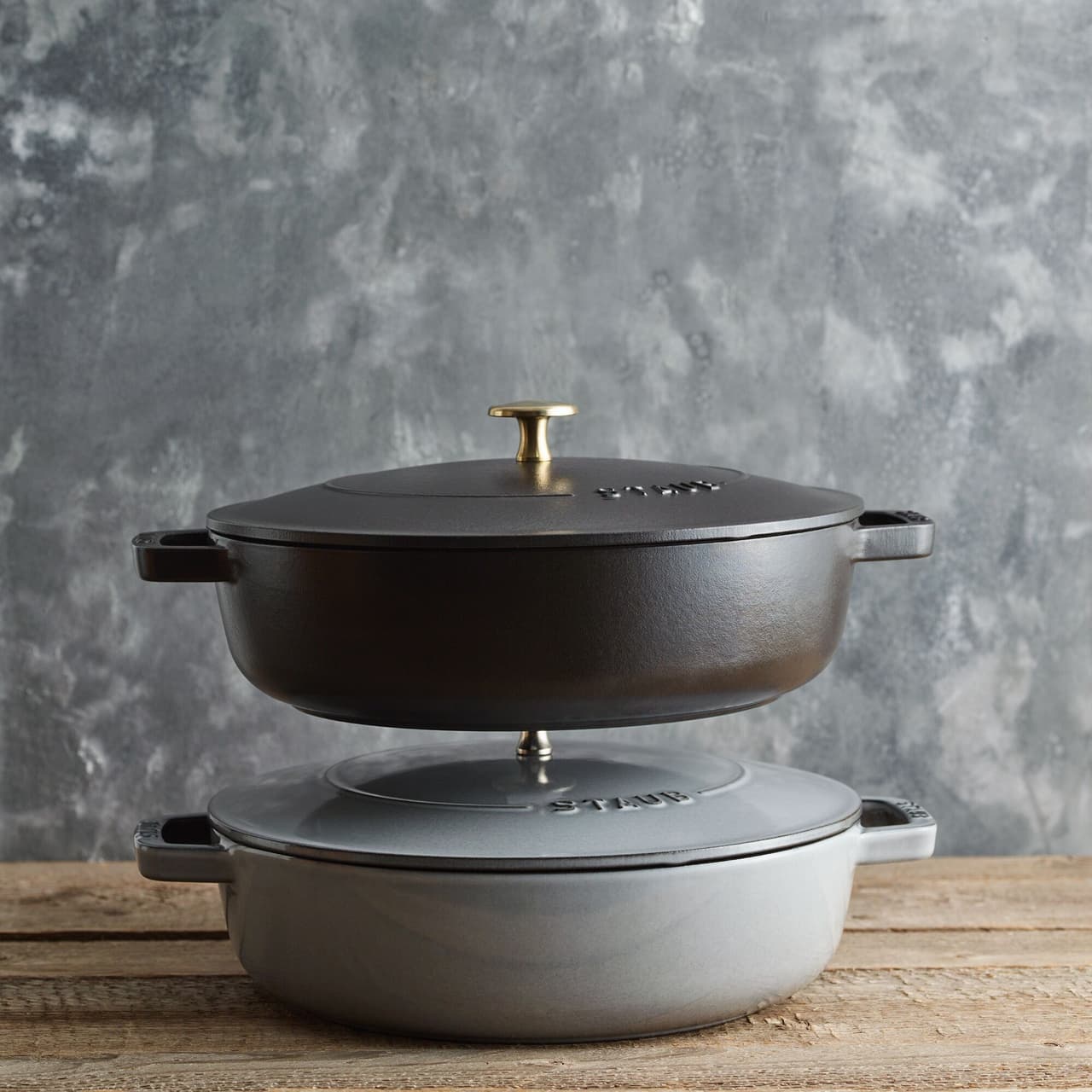 STAUB | BRAISERS - Pečicí hrnec s kapkovitou strukturou Chistera - 280 mm - litina - grafitově šedý