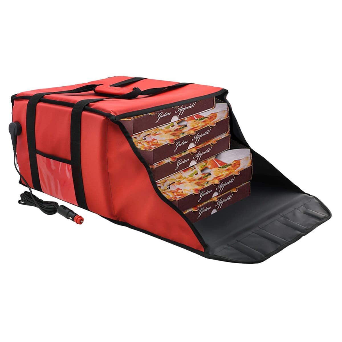 WarmBag/ Pizzabag PRO - Heated delivery bag - for 4 pizza boxes 35x35cm - Red