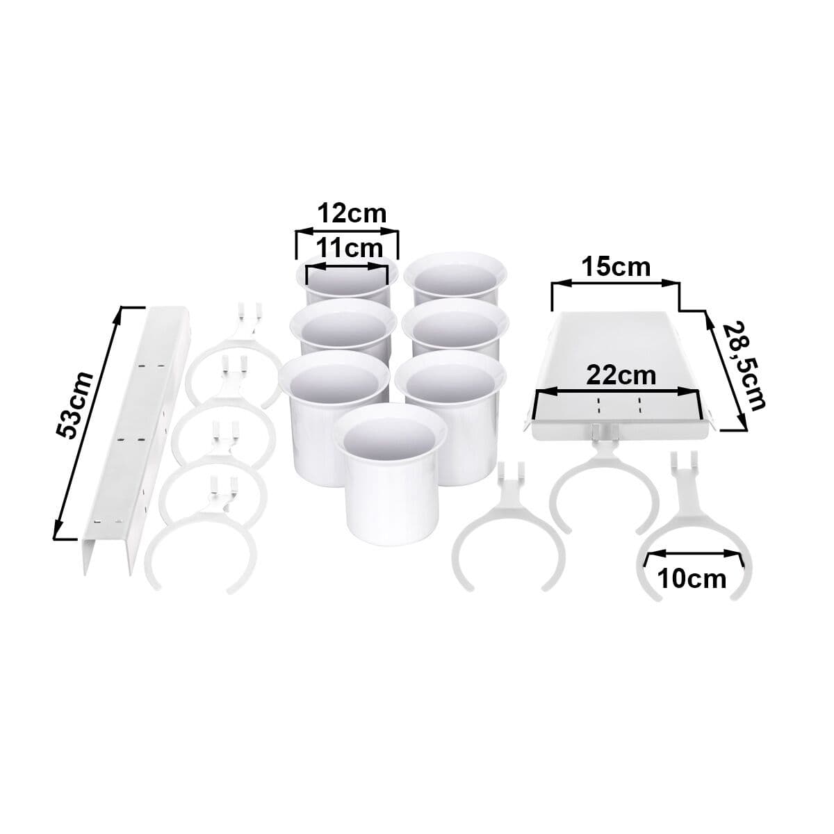 Cutlery tray - with 7 shelves