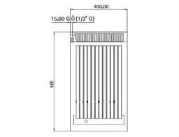 Plynový lávový gril (5,3 kW) - sklopný grilovací rošt