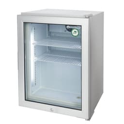 GASTRO-COOL | Minibar s mrazničkou - 51L - s 1 skleněnými dveřmi - stříbrný