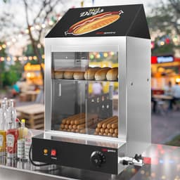 Hot Dog Steamer / Hot Dog Warmhaltevitrine - 1,2 kW