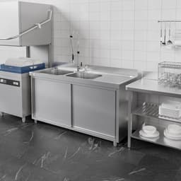 Spülschrank PREMIUM - 1800x600mm - mit 2 Becken links