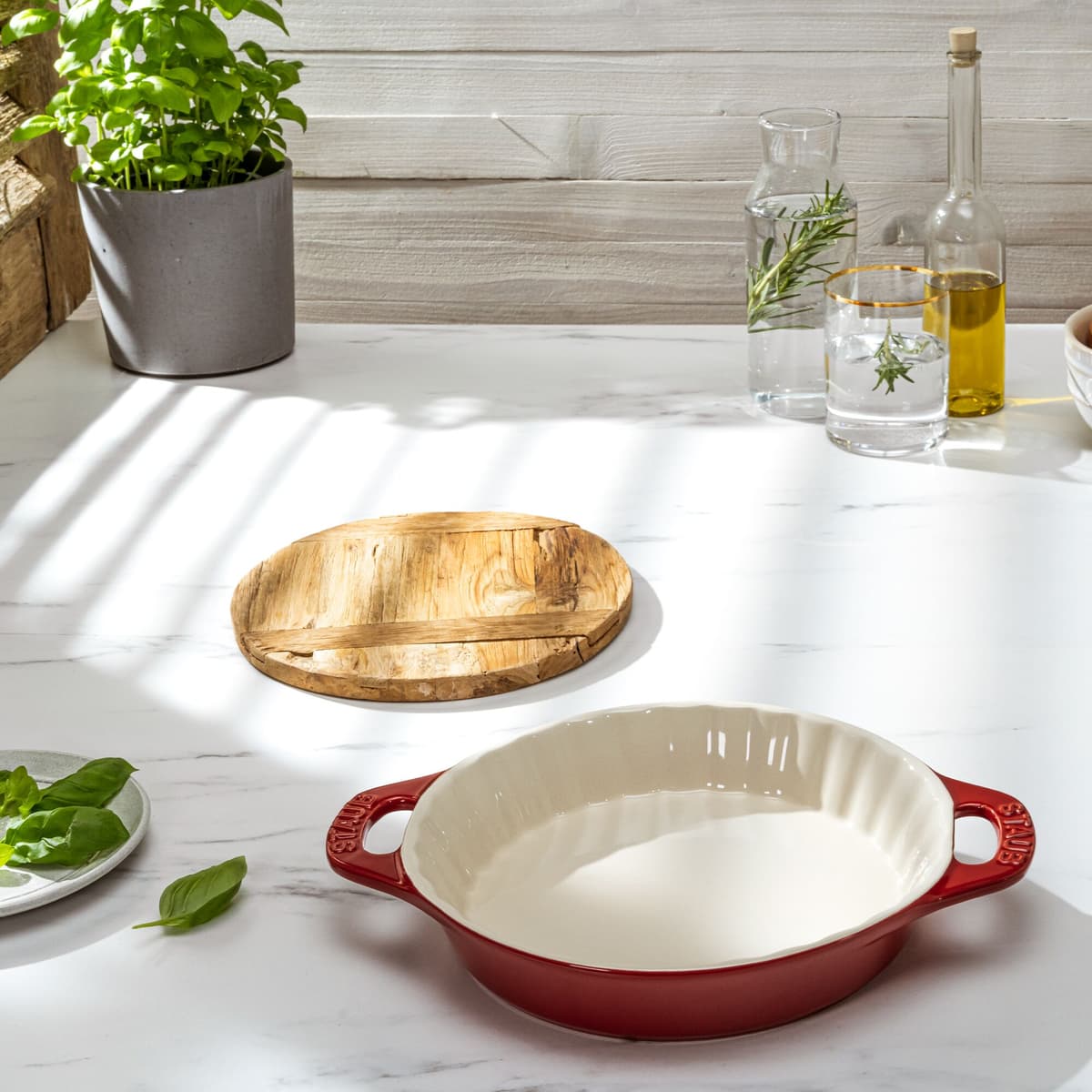 STAUB | CERAMIQUE - Dortová forma - Ø 240mm - keramika - třešňově červená