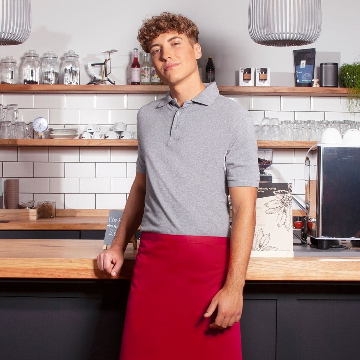 Karlowsky - Bistro Apron Basic - Red