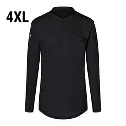 (6 pieces) Karlowsky - Long Sleeve Men's Work Shirt Performance - Black - Size: 4XL	